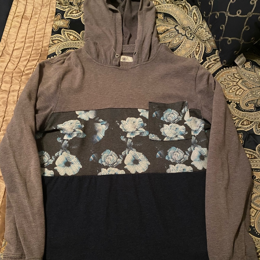 Vintage Pacsun On The Byas Pullover Hoodie Sz Large Flower HM Rue 21